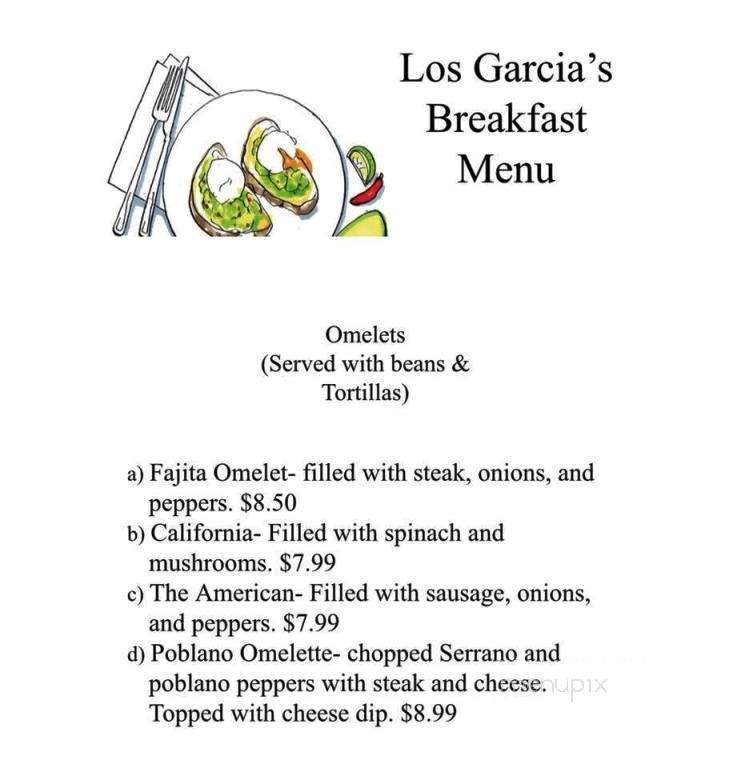 Los Garcia's Mexican Restaurant - Langley, OK menu_pic