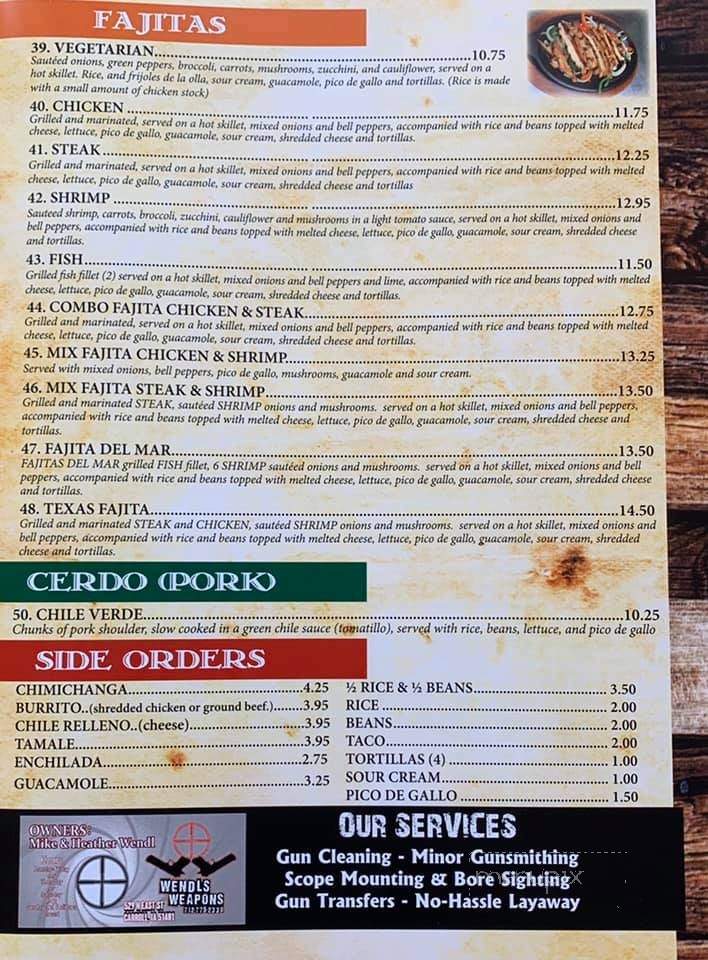 Las Margaritas - Glidden, IA menu_pic
