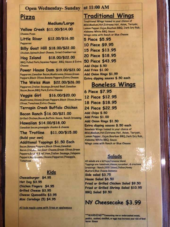 Decks and Docks - Leesburg, AL menu_pic