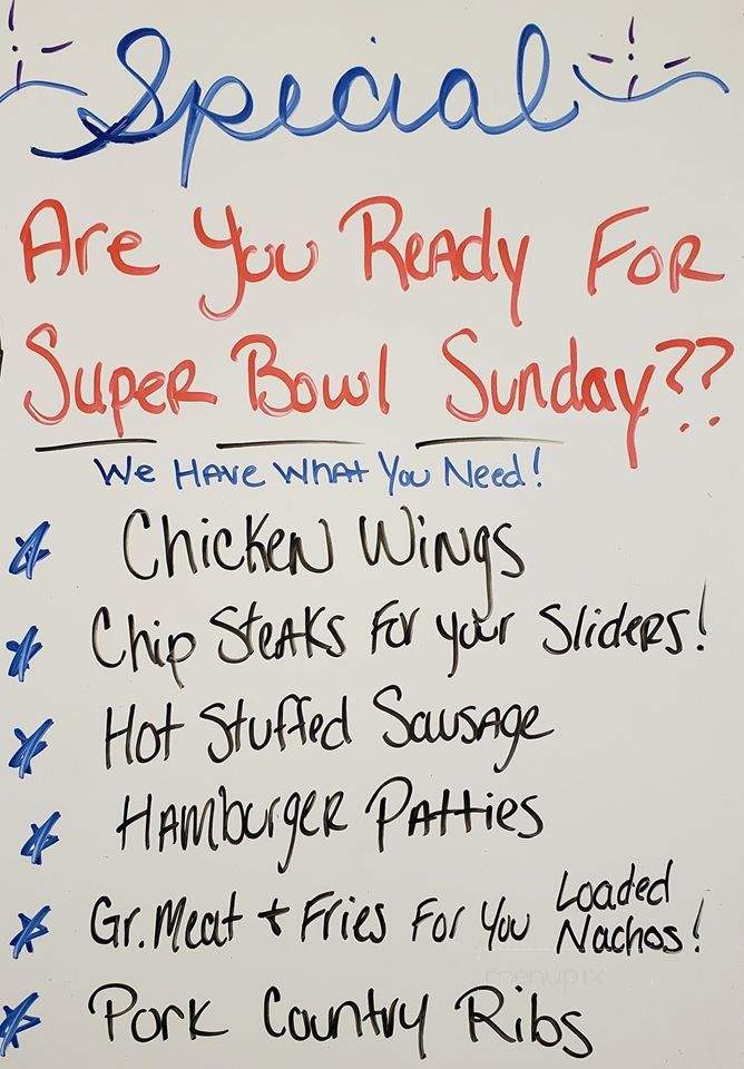S & S Packing - West Newton, PA menu_pic