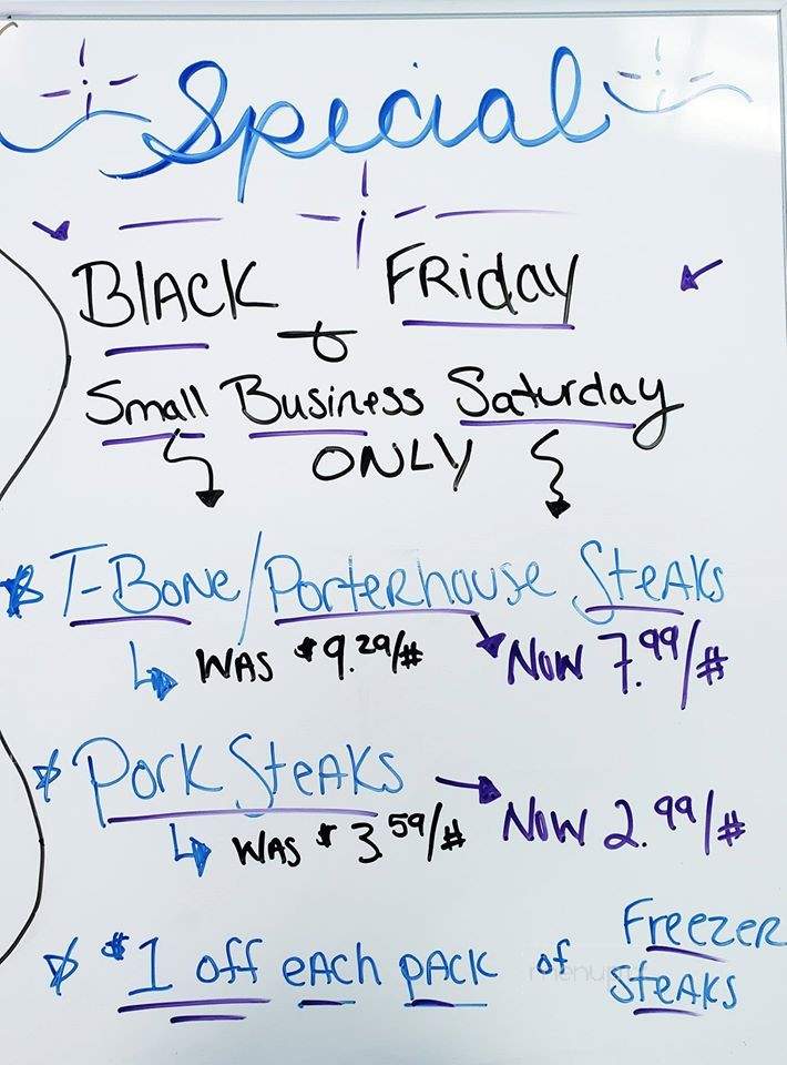 S & S Packing - West Newton, PA menu_pic