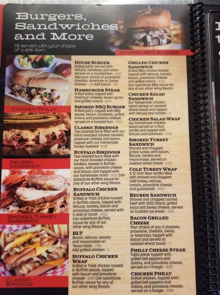 Louie's Bar and Grill - Anderson, SC menu_pic