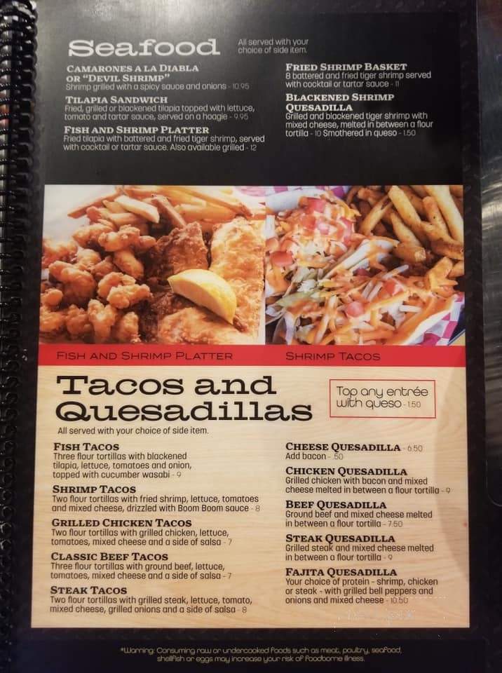 Louie's Bar and Grill - Anderson, SC menu_pic