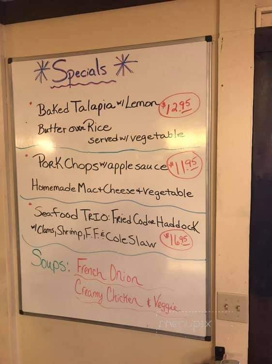 Johnson's Cabin Grill - Hartford, NY menu_pic