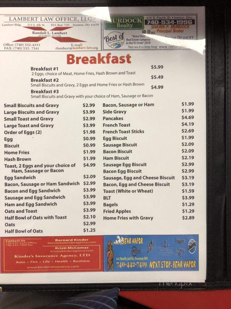 Freezette - Coal Grove, OH menu_pic