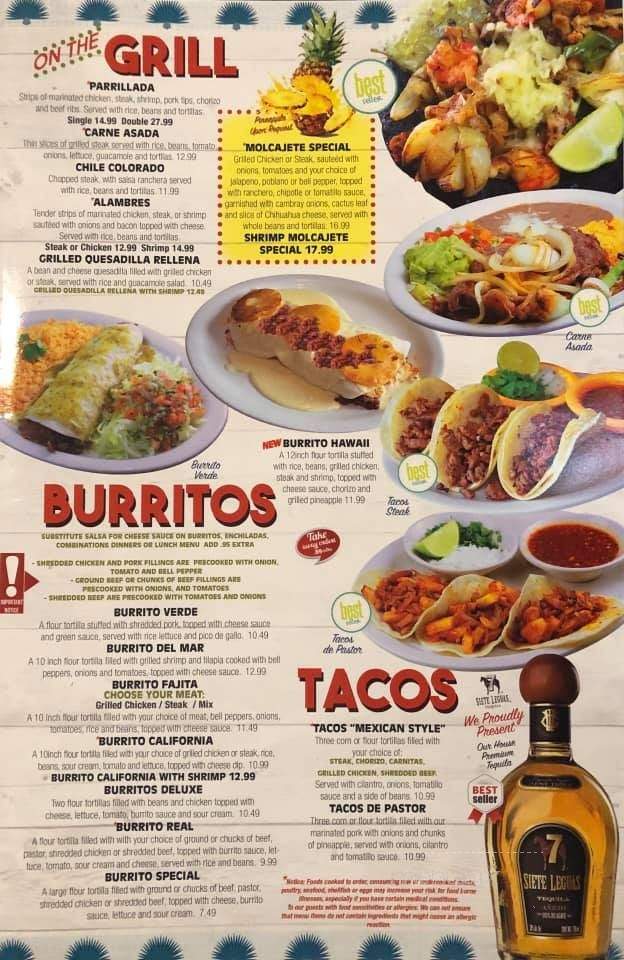 Cabos Mexican Restaurant - Nolensville, TN menu_pic