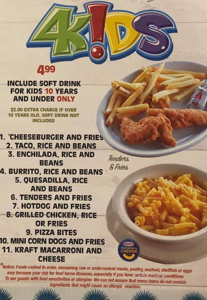 Cabos Mexican Restaurant - Nolensville, TN menu_pic