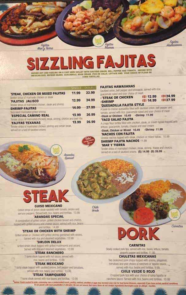 Cabos Mexican Restaurant - Nolensville, TN menu_pic
