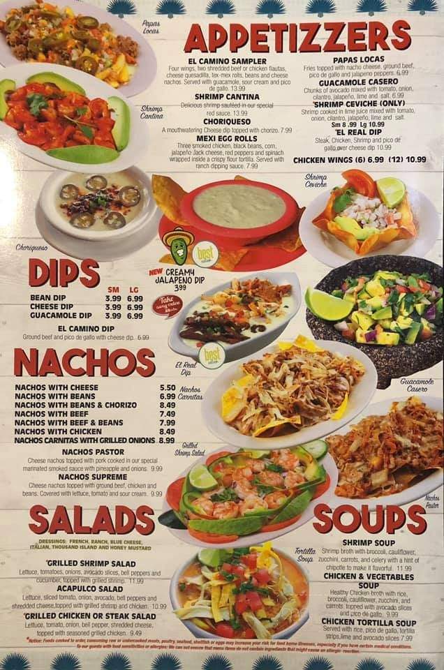 Cabos Mexican Restaurant - Nolensville, TN menu_pic