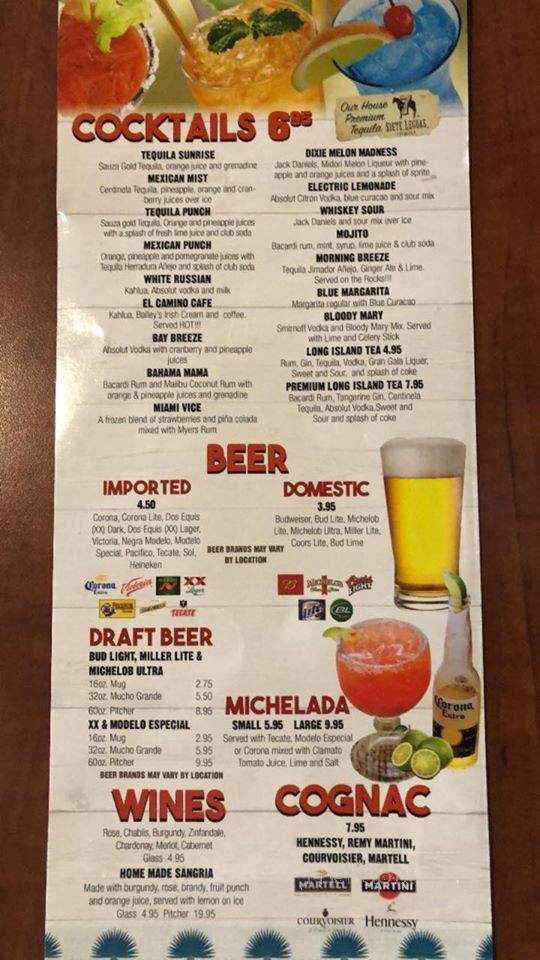 Cabos Mexican Restaurant - Nolensville, TN menu_pic