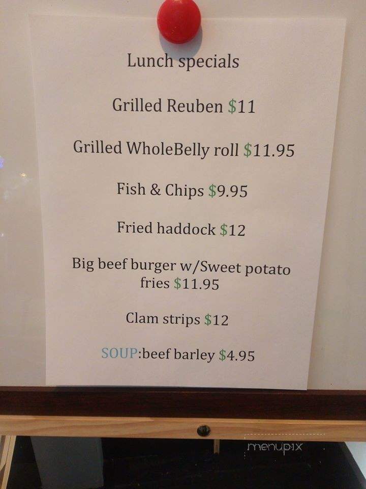 Radar's Pub - Three Rivers, MA menu_pic
