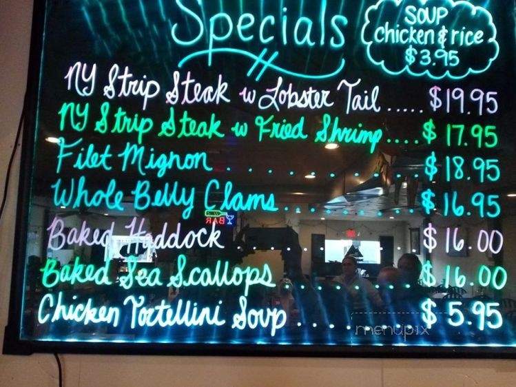 Radar's Pub - Three Rivers, MA menu_pic