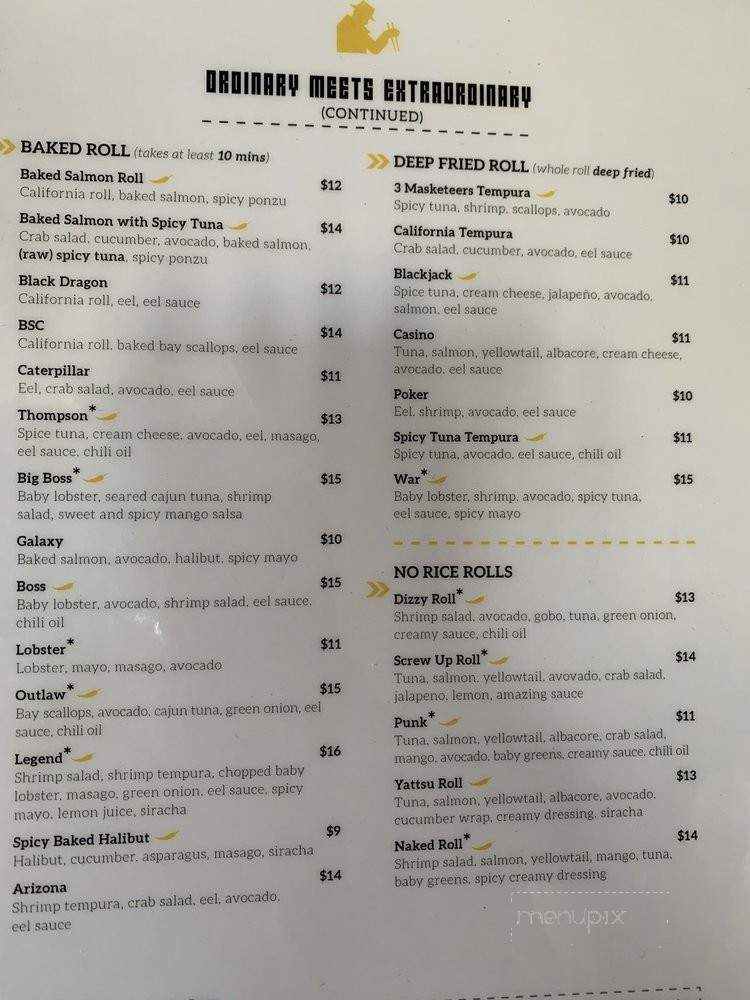 Sushi Mafia - Long Beach, CA menu_pic