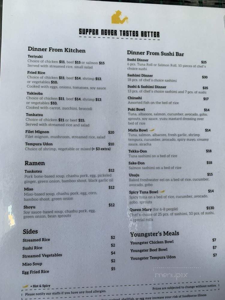 Sushi Mafia - Long Beach, CA menu_pic