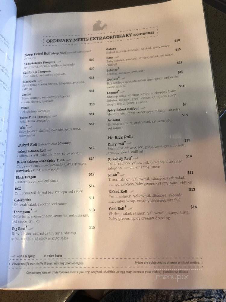 Sushi Mafia - Long Beach, CA menu_pic