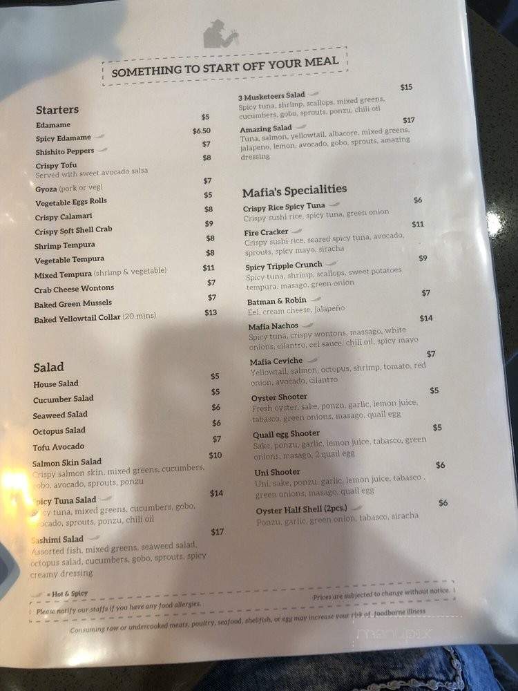Sushi Mafia - Long Beach, CA menu_pic