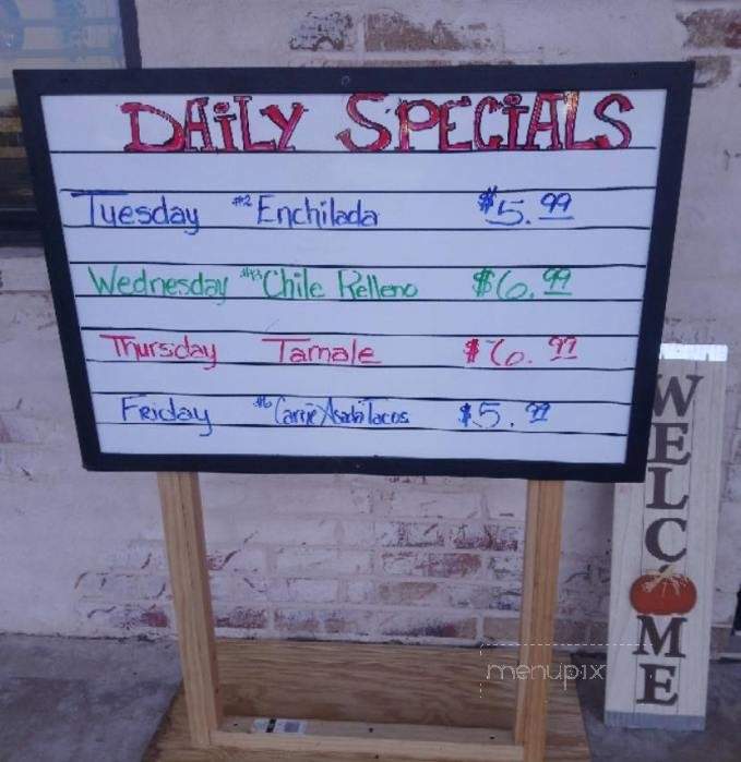 Mimi's Mexican Resturant - Purcell, OK menu_pic