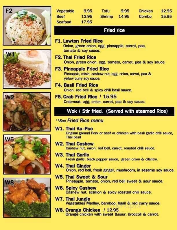 Thai Noodle World - Lawton, OK menu_pic