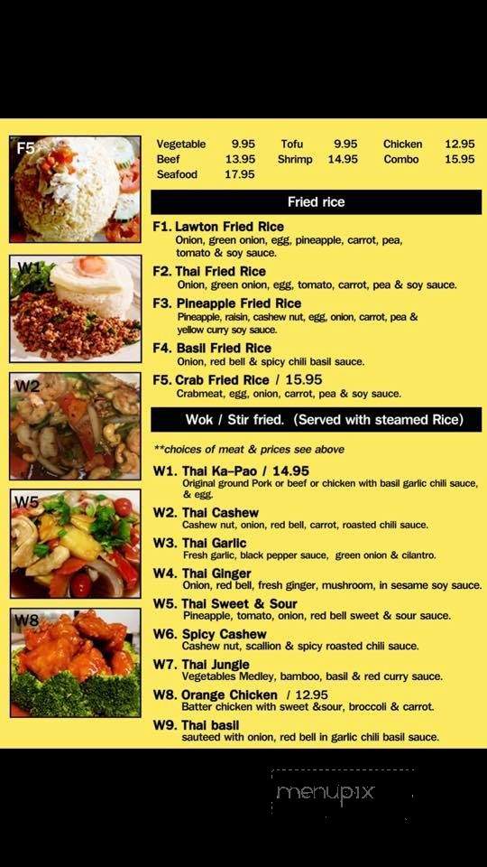 Thai Noodle World - Lawton, OK menu_pic