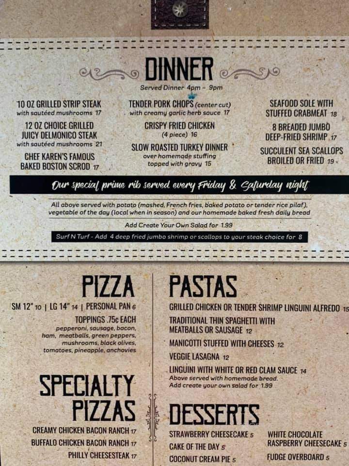 GiGi's On The River - Keeseville, NY menu_pic