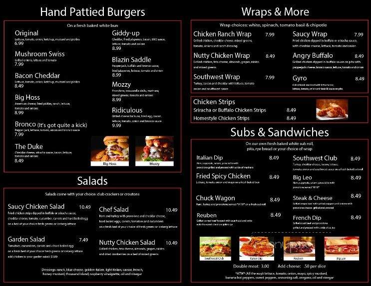 Rays Signature Grill - Dawsonville, GA menu_pic