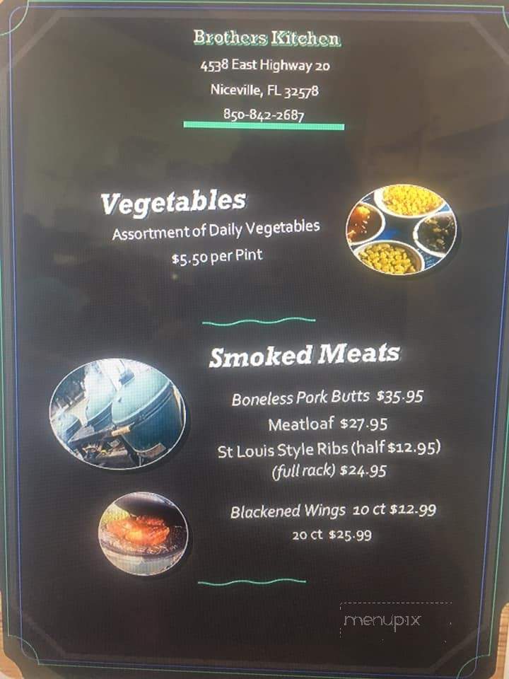 Brothers Kitchen - Niceville, FL menu_pic