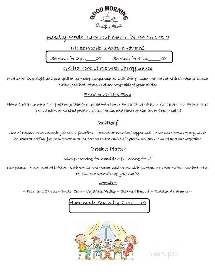 The Nook - Milton, DE menu_pic
