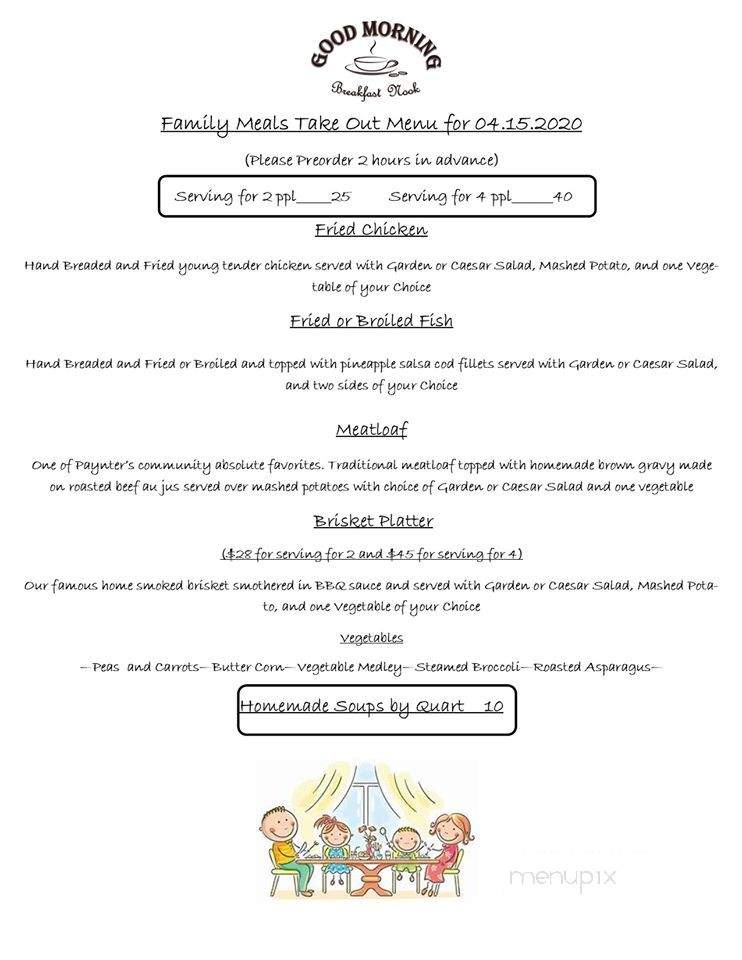 The Nook - Milton, DE menu_pic
