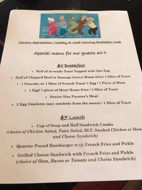 The Nook - Milton, DE menu_pic
