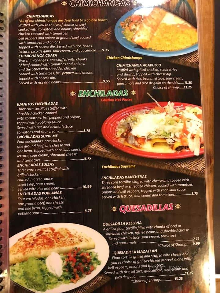 Menu of Tulum Mexican Restaurant and Grill in Plover, WI 54467