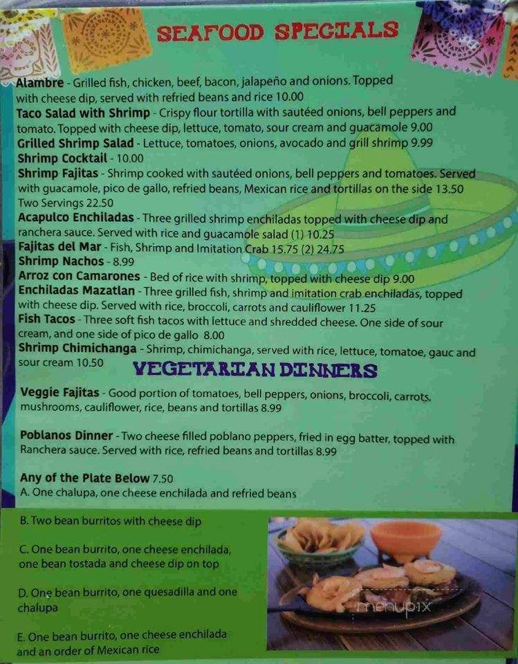El Mariachi - Byrnes Mill, MO menu_pic