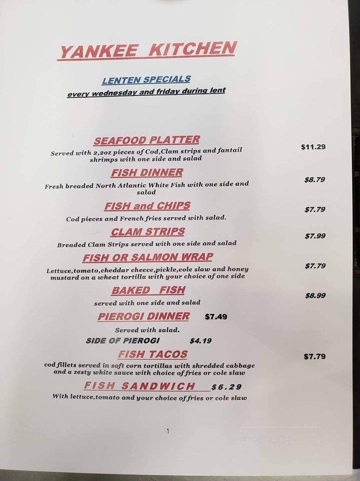 Sunny Side Inn - Celina, OH menu_pic