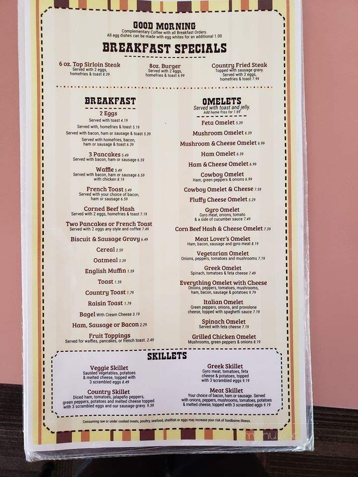 Sunny Side Inn - Celina, OH menu_pic