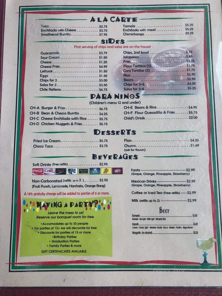 Tio's Mexican Restaurant - South Jordan, UT