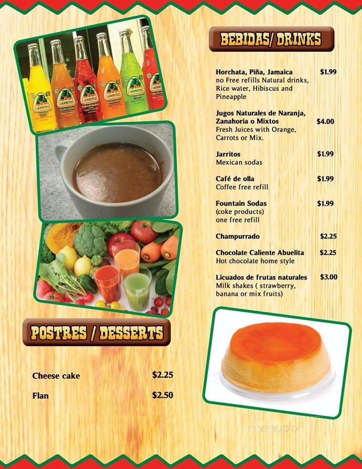 Mi Rancherita - South Sioux City, NE menu_pic