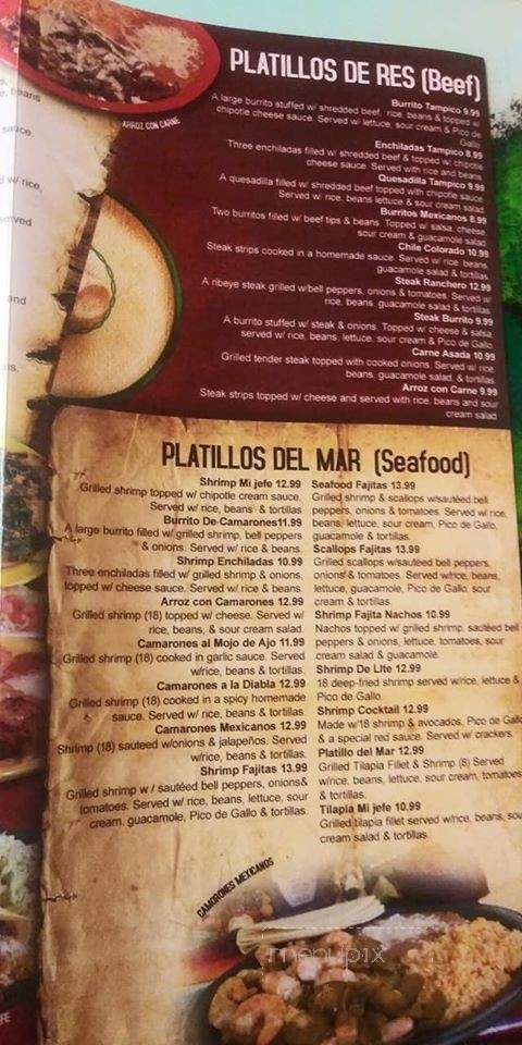 Mi Jefe - Trafalgar, IN menu_pic