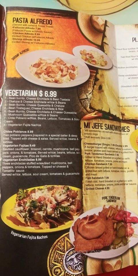 Mi Jefe - Trafalgar, IN menu_pic
