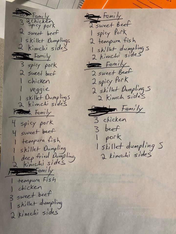 Traveling Kitchen - Louisville, KY menu_pic