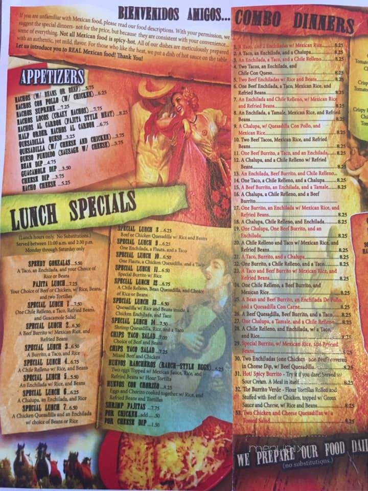 Los Hermanos - Buffalo, MO menu_pic