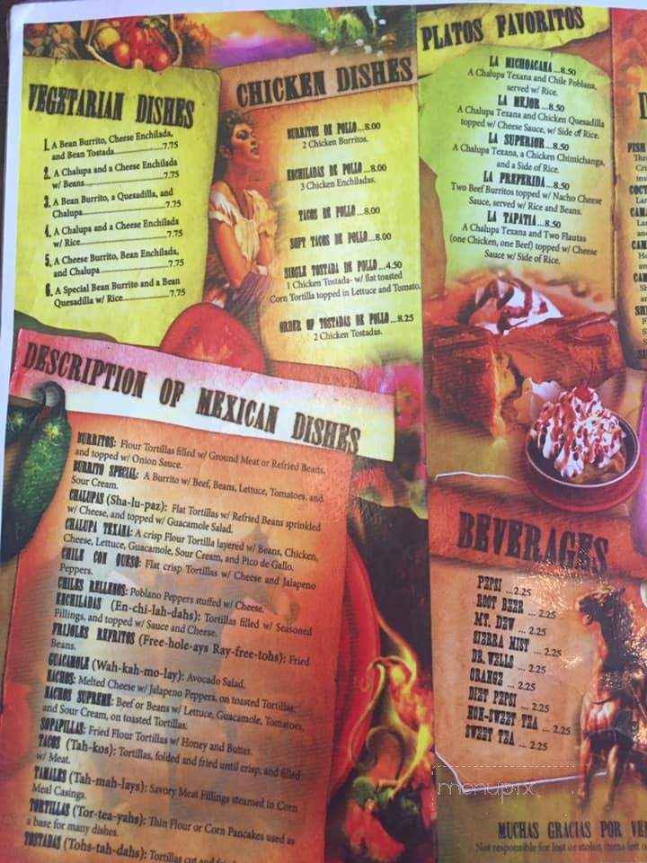 Los Hermanos - Buffalo, MO menu_pic
