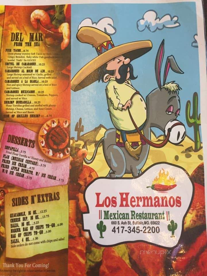 Los Hermanos - Buffalo, MO menu_pic