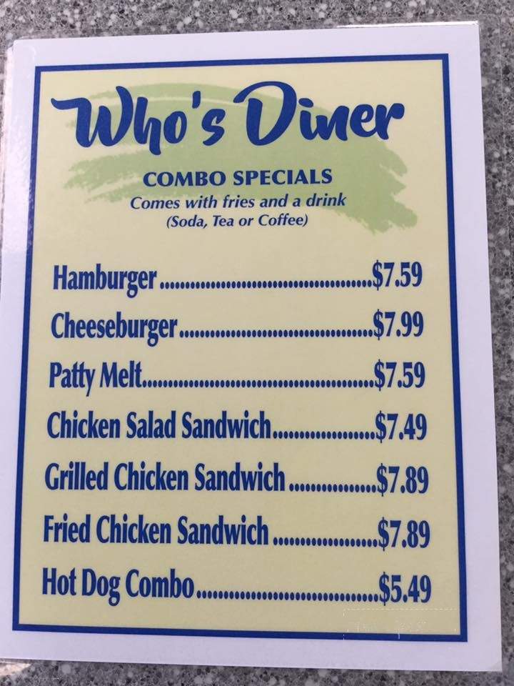 Who's Diner - Alexander City, AL