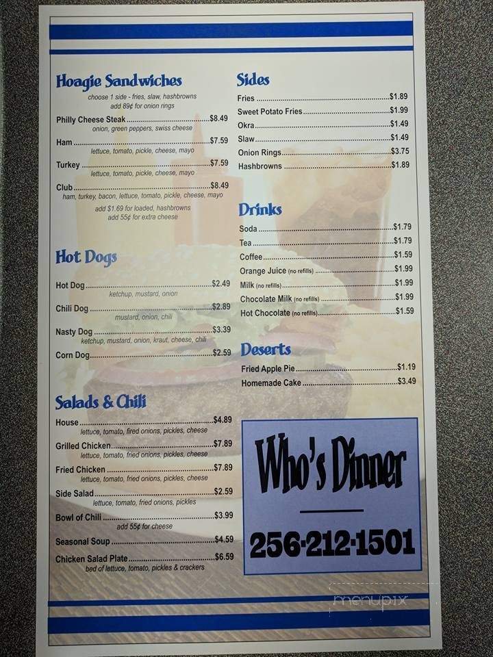 Who's Diner - Alexander City, AL