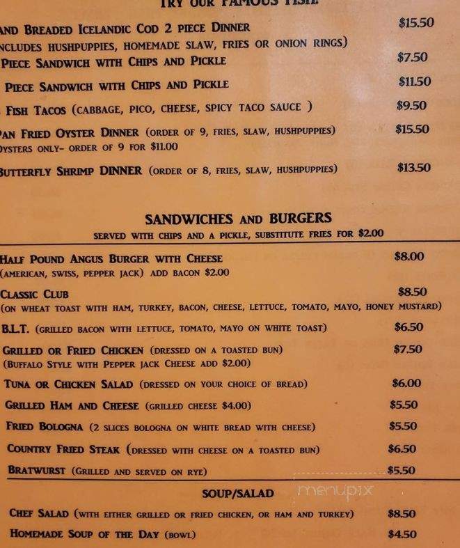 New View Bar & Grill - Louisville, KY menu_pic