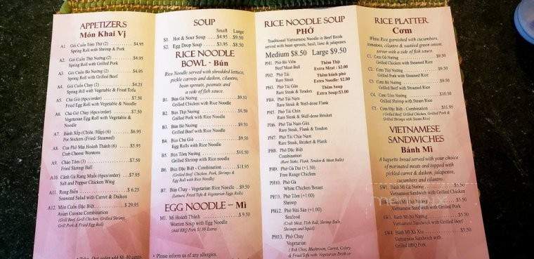 Asian Cuisine & Vietnamese Noodle House - Superior, CO menu_pic