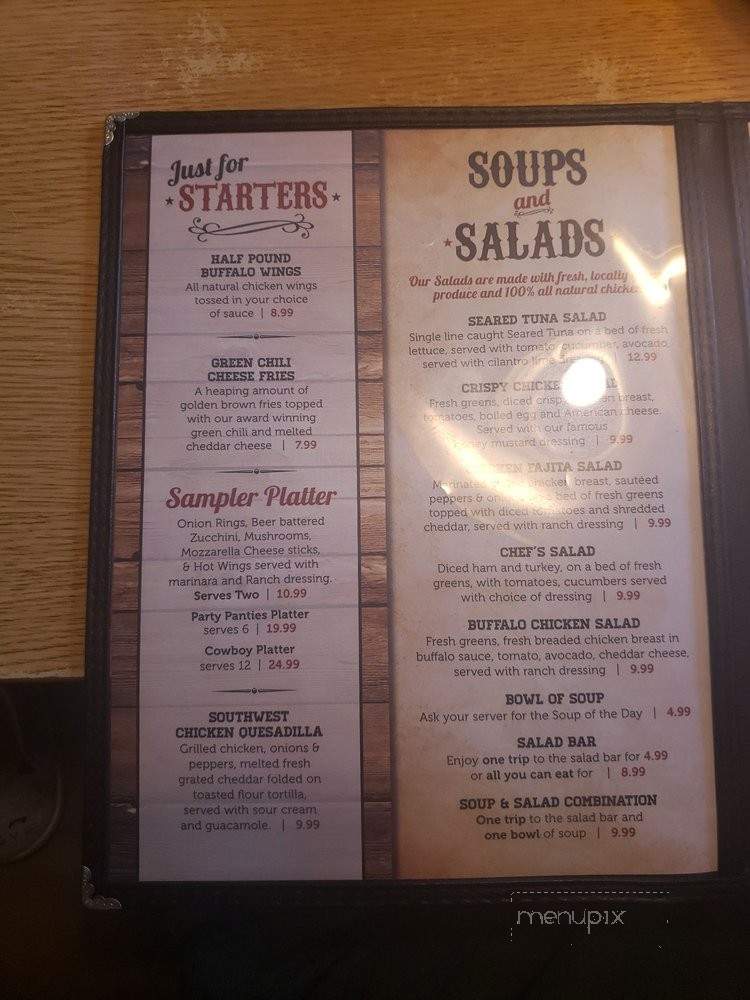 Safire Restaurant & Lounge - Springerville, AZ menu_pic