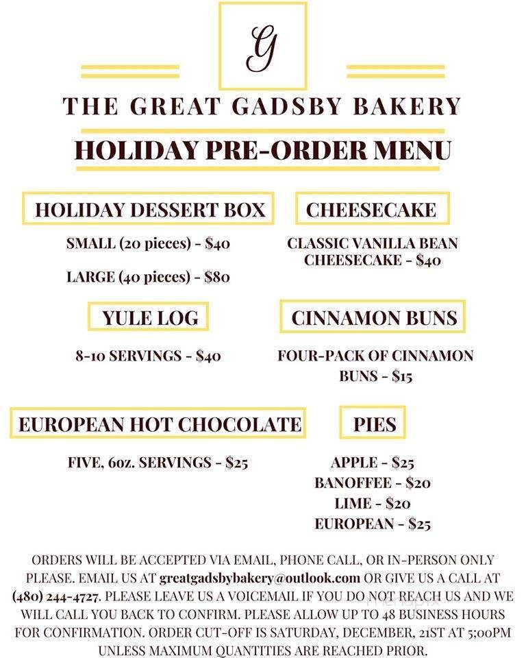 The Great Gadsby Bakery - Gilbert, AZ