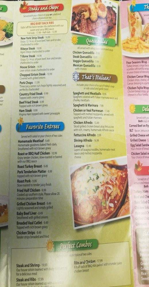 Four Seasons - Montpelier, OH menu_pic