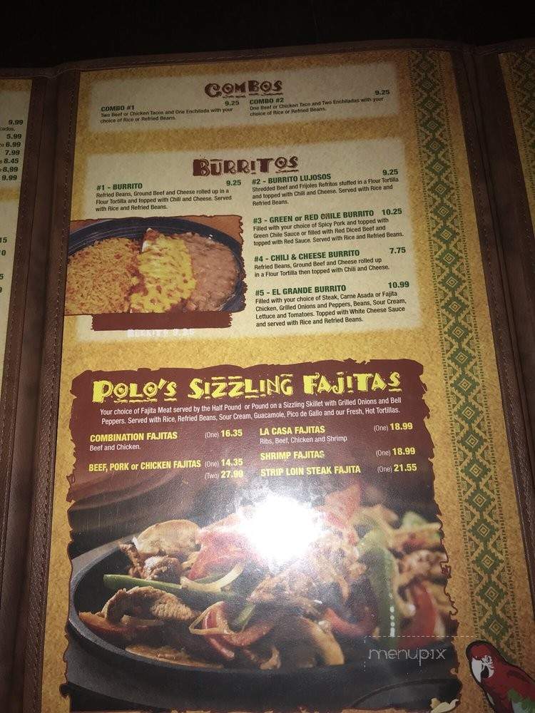 Polo's Mexican Restaurant - Ada, OK menu_pic