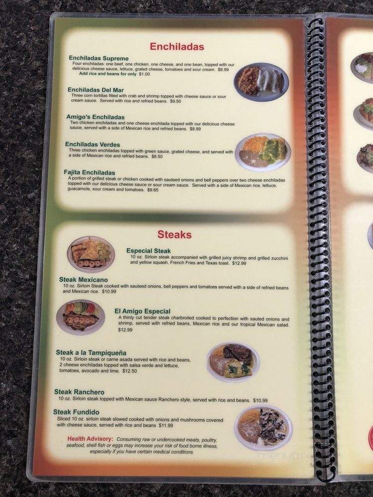 El Amigo Feliz - Hazen, AR menu_pic